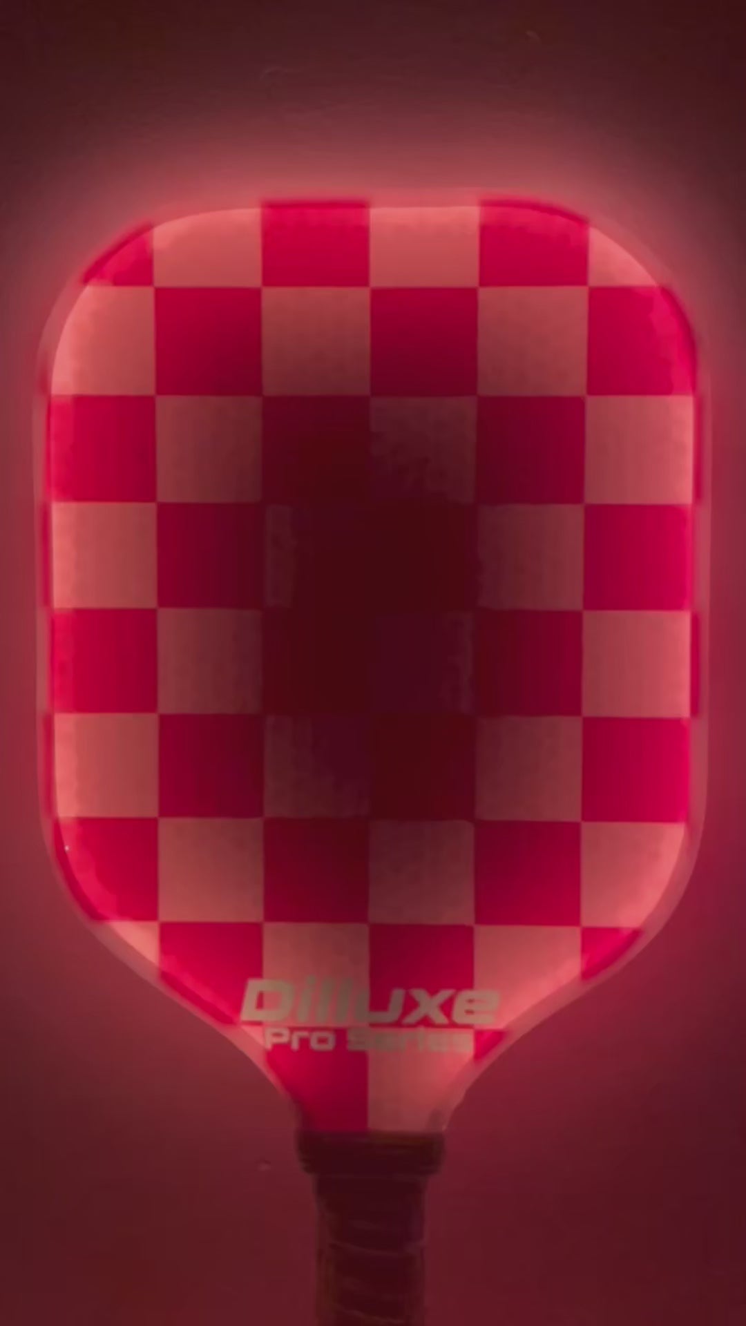 Pink Checker Glow Paddle